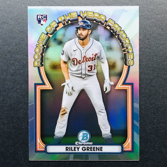 Riley Greene RC - 2023 Bowman Chrome Rookie of the Year Favorites #ROYF-6 - Picture 1 of 2